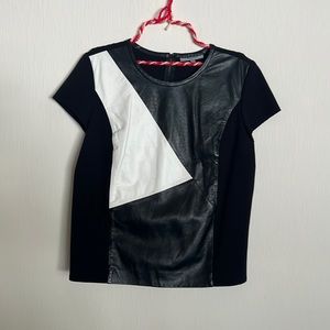 Genuine Leather short sleeve shirt